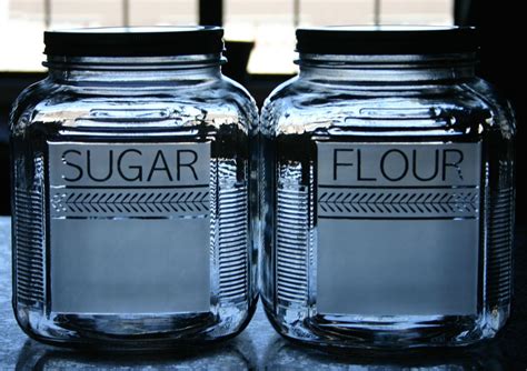 glass flour and sugar jars|big glass containers for flour.